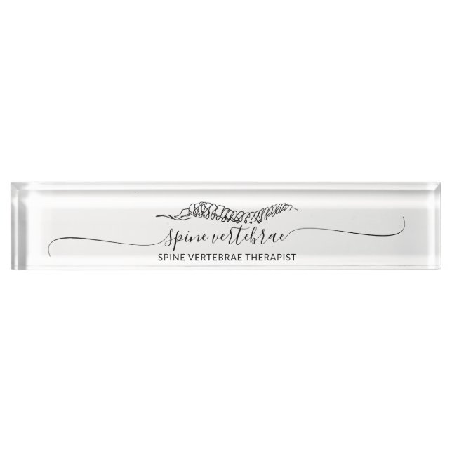 Moderner minimalistischer orthopädischer Student Namensplakette (Vorderseite)