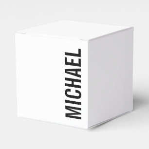 Moderner Minimalistischer Personalisierter Name Geschenkschachtel