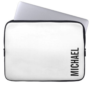 Moderner Minimalistischer Personalisierter Name Laptopschutzhülle