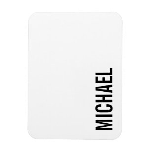 Moderner Minimalistischer Personalisierter Name Magnet