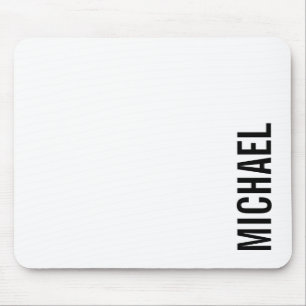 Moderner Minimalistischer Personalisierter Name Mousepad