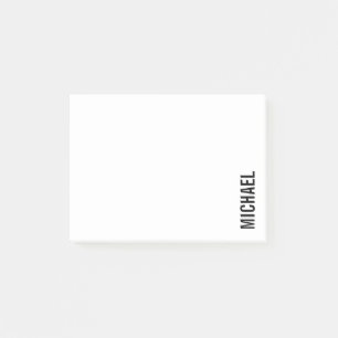 Moderner Minimalistischer Personalisierter Name Post-it Klebezettel