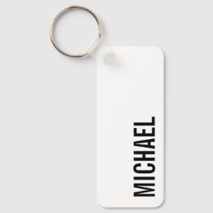 Moderner Minimalistischer Personalisierter Name Schlüsselanhänger