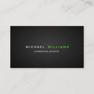 MODERNER MINIMALISTISCHER PROFESSIONELLER ELEGANT VISITENKARTE