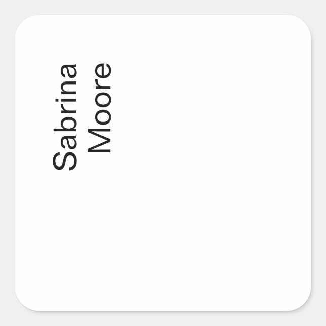 Moderner Minimalistischer Schlichter Beruflicher N Quadratischer Aufkleber (Vorderseite)