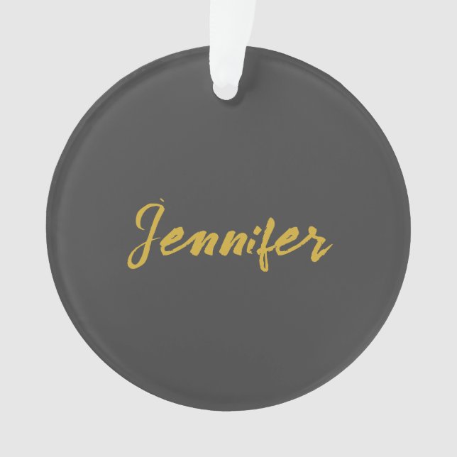 Moderner Minimalistischer Schlichter Kalligraphien Ornament (Vorderseite)