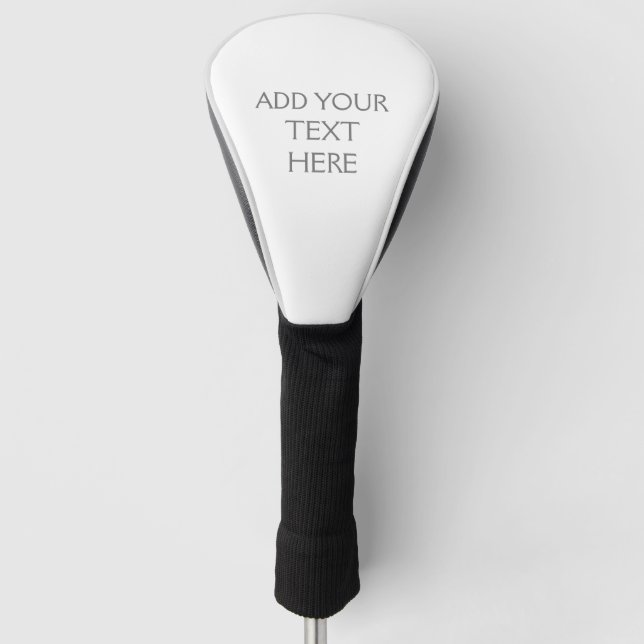 Moderner Minimalistischer Schlichter Personalisier Golf Headcover (Vorderseite)