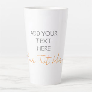 Moderner Minimalistischer Schlichter Personalisier Milchtasse