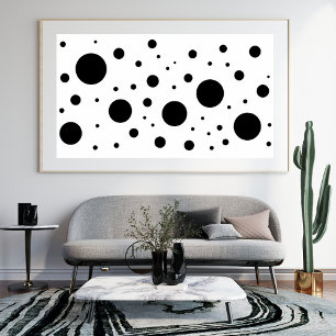 Moderner Minimalistischer Schwarz-weißer Abstrakte Fotodruck
