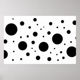 Moderner Minimalistischer Schwarz-weißer Abstrakte Poster