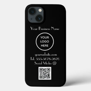 Moderner Minimalistischer Schwarz-weißer QR-Code Case-Mate iPhone Hülle