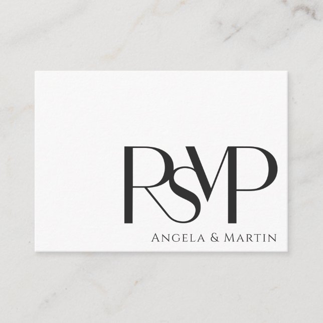 Moderner Minimalistischer Schwarz-weißer UAWG QR-C Begleitkarte (Vorderseite)