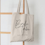 Moderner minimalistischer Stamm Tragetasche<br><div class="desc">Holen Sie sich coole,  personalisierbare Bachelorette-Paty-Geschenke,  während Sie für den großen Tag gewartet werden.</div>