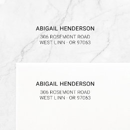 Moderner Minimalistischer Typo Basic 10 | RÜCKSEND Permastempel