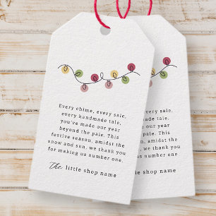 Moderner Minimalistischer Urlaub für kleine Untern Geschenkanhänger