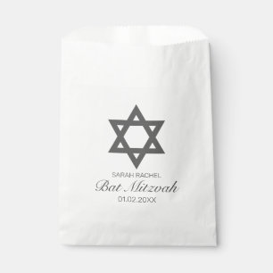 Moderner Minimalistischer weißer schwarzer Geschenktütchen