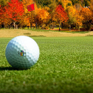 Moderner mit Monogramm Anfangsbuchstabe B Golfball