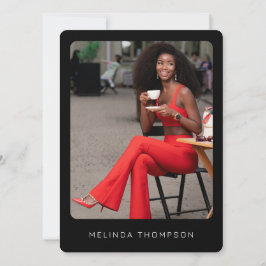 Moderner Modellierungsfaktor Comp Card 5 Foto QR C