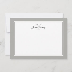 Moderner Monogramm-Hinweis, Blockname des Anfangss