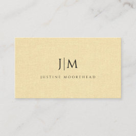 Moderner Monogramm-Minimalistischer Wheat-Lineneff Visitenkarte