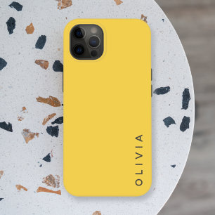 Moderner Mustard   Einfache Bezeichnung Gelb Minim iPhone 16 Pro Hülle