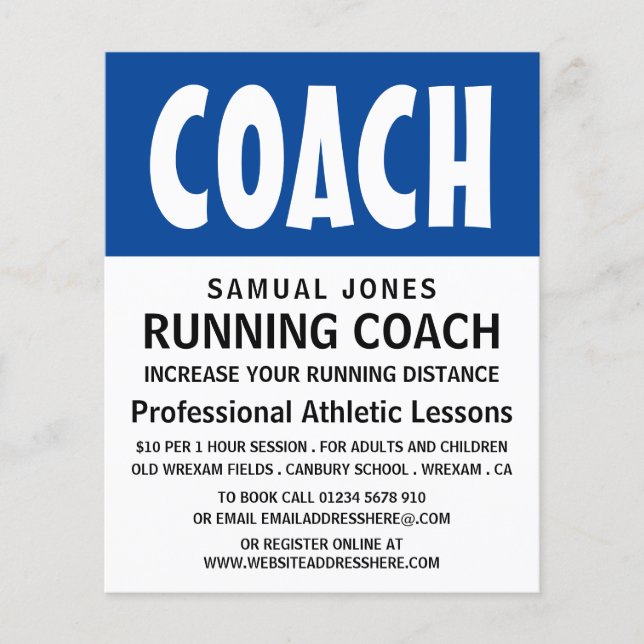 Moderner, mutiger, athletischer Lektion Werbung Fl Flyer (Vorne)