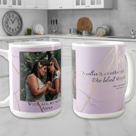 Moderner Muttertag Elegantes Pastel Kintsugi Zitat Kaffeetasse