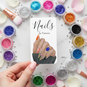 Moderner Nagelstudio-Manicurist-Professioneller QR Visitenkarte