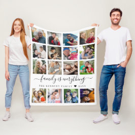 Moderner Name der 16 Zitate-Reihe für Fotosammlung Fleecedecke