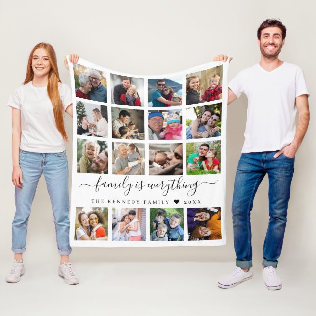 Moderner Name der 16 Zitate-Reihe für Fotosammlung Fleecedecke (Beispiel)