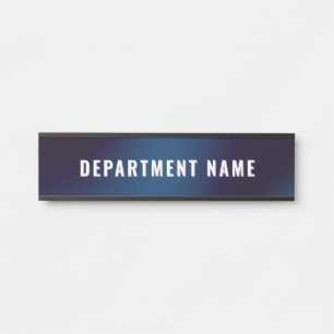 Moderner Name der Abteilung Türschild