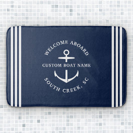 Moderner Name des benutzerdefinierten Schiffes Wil Badematte