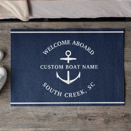 Moderner Name des benutzerdefinierten Schiffes Wil Fußmatte