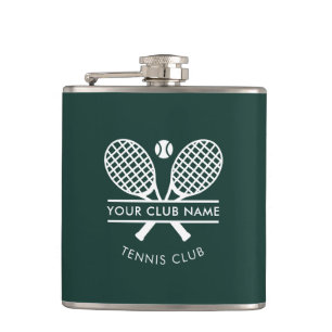 Moderner Name des Tennis-Teams des Country Clubs B Flachmann