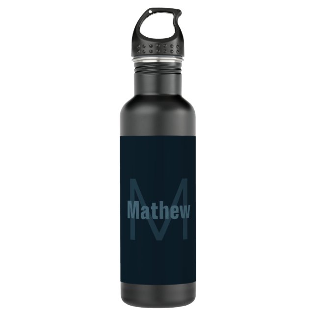 Moderner Name Edelstahlflasche (Vorderseite)