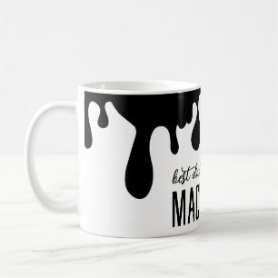 Moderner Name für schwarze Tropffarbe Kaffeetasse