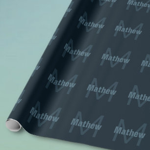 Moderner Name Geschenkpapier