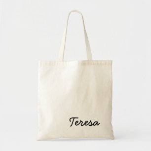 Moderner Name   Minimalistisches Stylisches Monogr Tragetasche