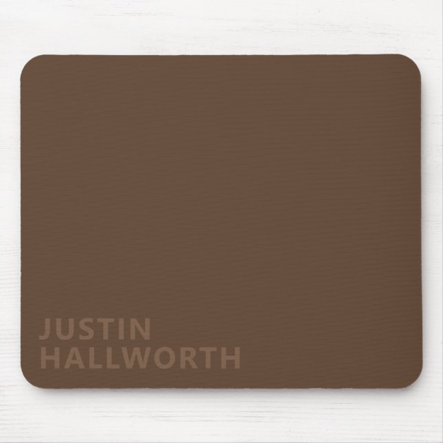 Moderner Name Mousepad (Vorne)