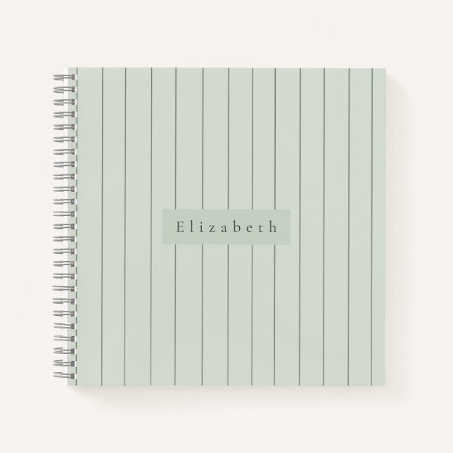 Moderner Name  Notizbuch (Vorderseite)
