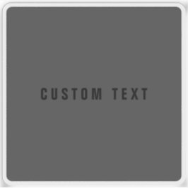 Moderner Name oder andere Textvorlage | Dunkelgrau Aufkleber