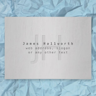 Moderner Name und Slogan Grau Gradient Seidenpapier