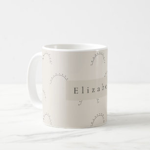 Moderner Namensbecher Kaffeetasse