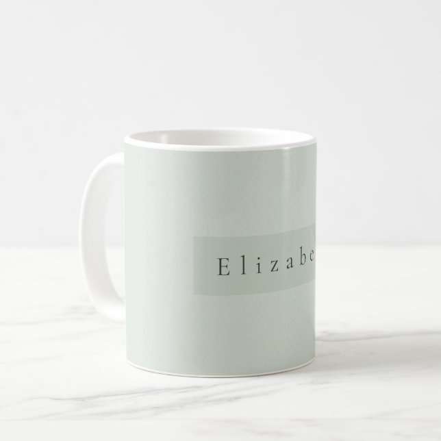 Moderner Namensbecher  Kaffeetasse (Vorderseite Links)