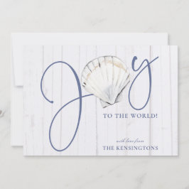 Moderner Nautic Christmas Joliday Feiertagskarte