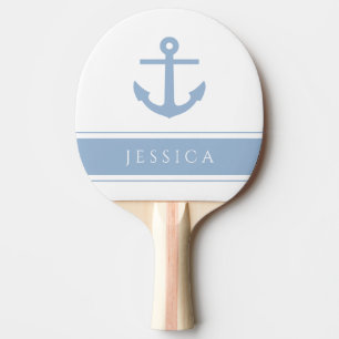 Moderner Nautical Anchor-Individuelle Name Tischtennis Schläger