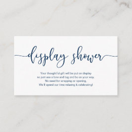 Moderner Navy Blue Minimalismus Schriftart, Displa Begleitkarte