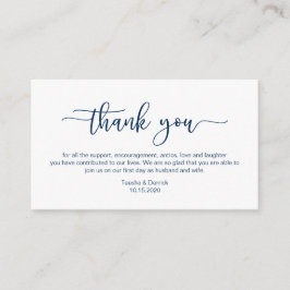 Moderner Navy Minimalismus Schriftart, Geburtstag  Begleitkarte