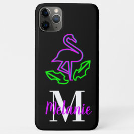 Moderner Neon Tropical Flamingo Lila Flourescent Case-Mate iPhone Hülle