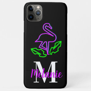 Moderner Neon Tropical Flamingo Lila Flourescent Case-Mate iPhone Hülle